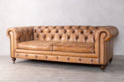 Tan Chesterfield 45° View